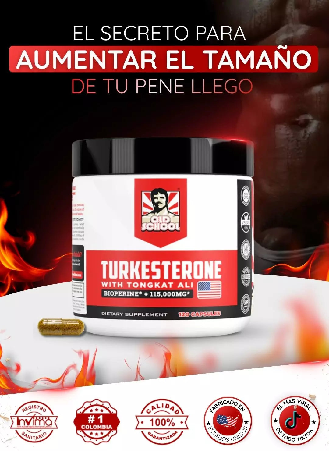 Turkesterona 120 Cap Old School
