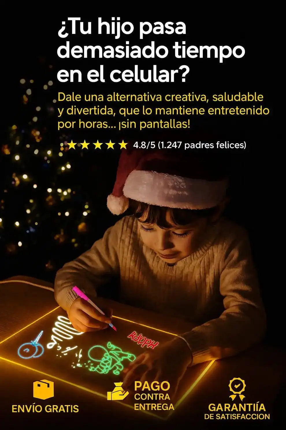 📋PIZARRA LUMINOSA MAGICA USB✏️