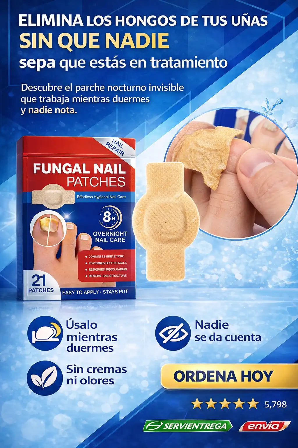PARCHES ANTIHONGOS PARA UÑAS